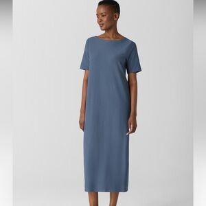 NOT FOR SALE

EILEEN FISHER Washable Stretch Crepe Oval Dress SZ M